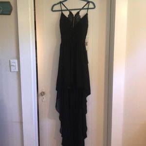 Beautiful black high low dress. New with tags!